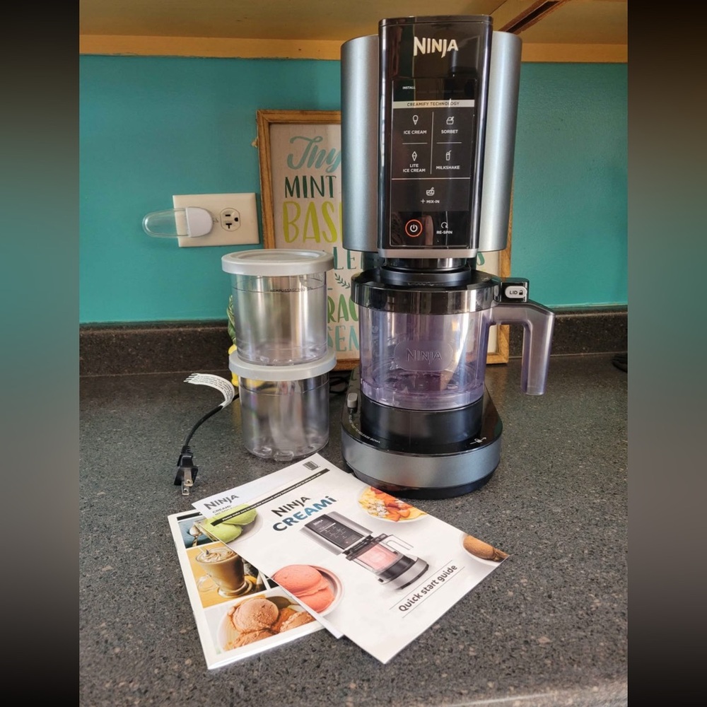 Ninja Creami NC300 Series Ice Cream Maker - Black and Silver